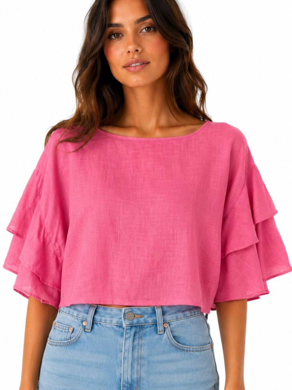 Anthropologie LILKA Lora cropped‎ top NWT